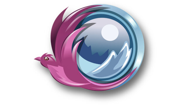 Logo Pixbird BETA – Vogel, Mond und Bergehome-webdesign-xl-pixbird-beta