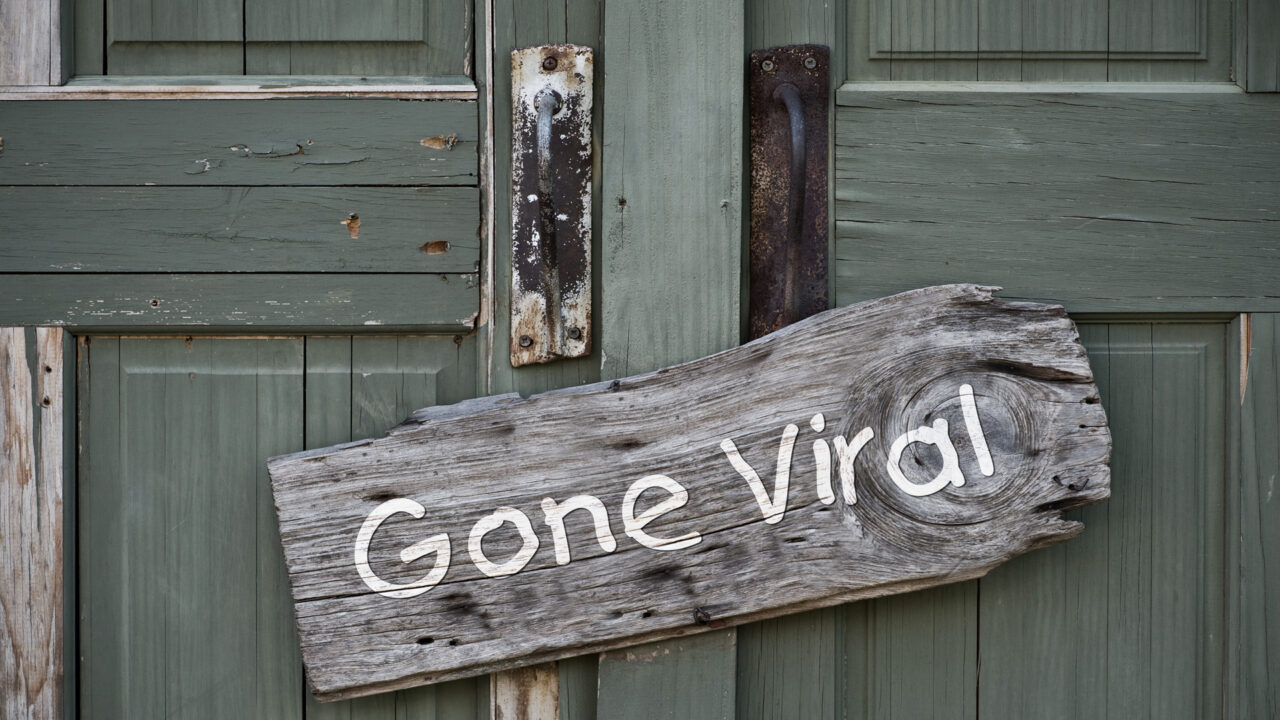 Emblem für Online Marketing «Gone Viral»