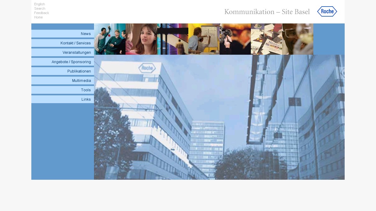 Bildschirmfoto Intranet F. Hoffmann- La Roche AG von Roche Kommunikation Basel