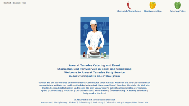 Bildschirmfoto Webdesign S – Areerat Tanadee – Partyservice Basel0310-webdesign-s-areerat-tanadee-catering-und-event
