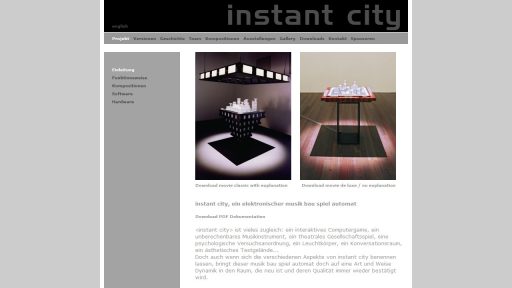 Bildschirmfoto Webdesign L Instantcity, ein elektronischer Musikbauspielautomat0410-webdesign-l-instant-city