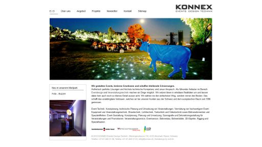 Bildschirmfoto Webdesign L Konnex, Veranstaltungstechnik und Eventtechnik – Firmenwebsite1004-webdesign-l-konnex