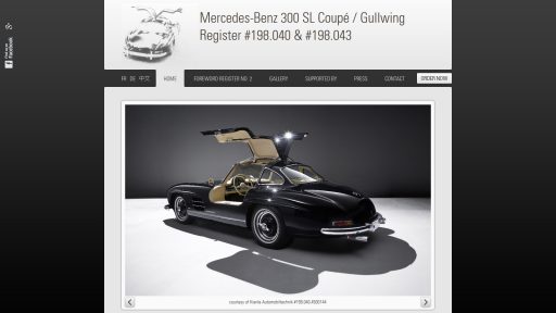 Bildschirmfoto Webdesign M Mercedes Benz 300SL Register – Register-Website Einstiegsseite1006-webdesign-m-mercedes-benz-300sl-register