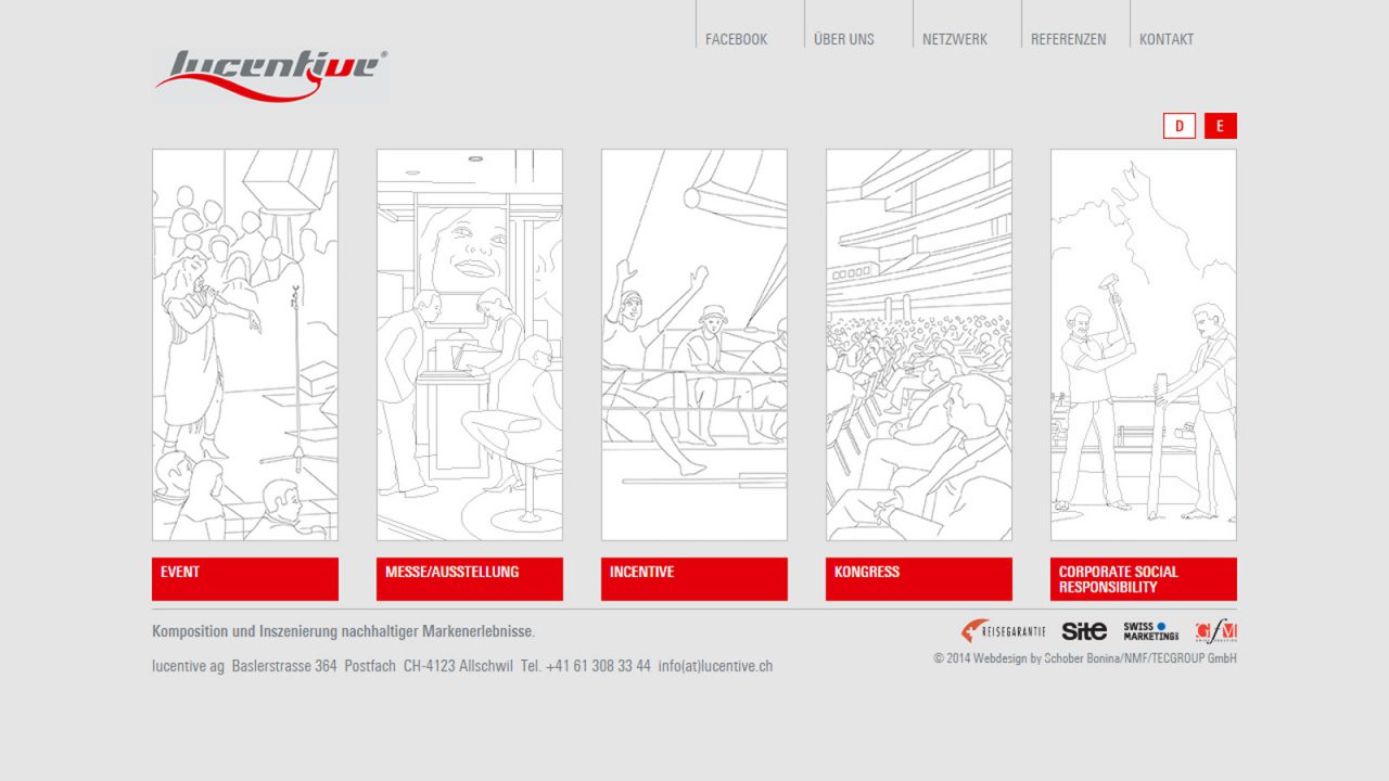 Bildschirmfoto Webdesign L Lucentive AG – Firmenwebsite