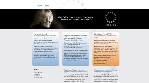 Bildschirmfoto Webdesign XS Lifecircle – Vereins-Homepage1202-webdesign-xs-lifecircle